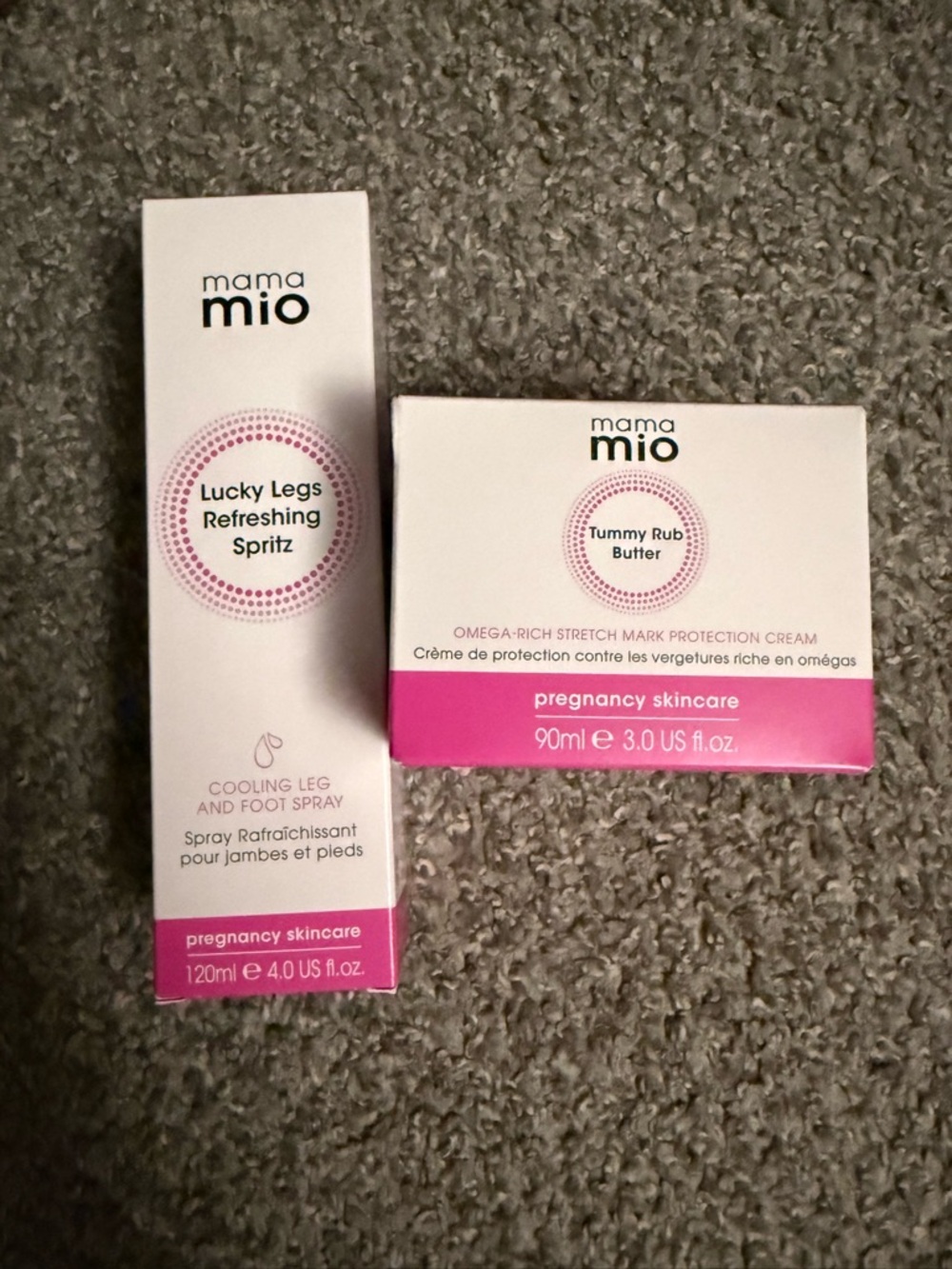 Mama Mio the tummy rub butter&
Lucky Legs Refreshing Spritz bundle